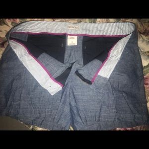 Blue linen shorts from Target